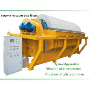Durable vacuum disc filter , vacuum ceramic filter Filtration of concentrates