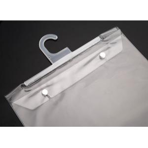biodegradable Cloth Underwear Hanger Packaging Bag With Snap Button, Eco-Friendly Hook Garment Bag