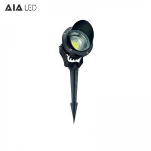 IP65 waterproof round black D140xH315mm outdoor 3W LED lawn spike lights for hotel