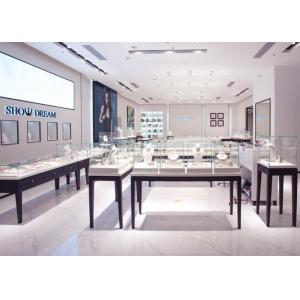 OEM Showroom Display Cases , Fashion Jewellery Shop Interior Design Plans