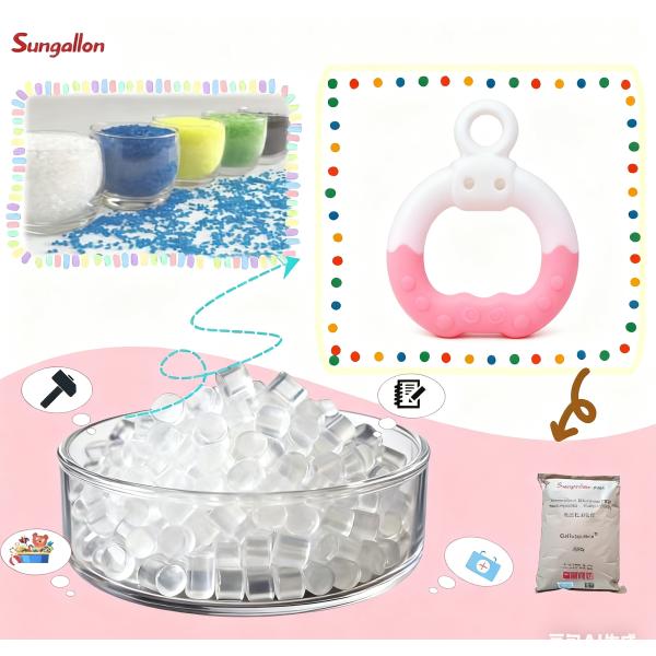 TPE Granules for Infant Toys-Safe & Odor-Free, Eco-Friendly & Easy to Process,Suitable for Biting&Contact