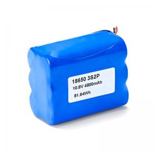 China 10.8V 4.8Ah 18650 Li Ion Battery Pack 51.84Wh For Medical Devices supplier