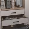 China Modern Beige Drawer Front Panel With Black Handle Custom Sizes Cabinet Drawer Front wholesale