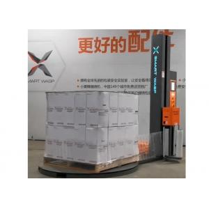 Manual Cut Film Pallet Stretch Wrapping Machine With PLC Touch Screen