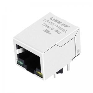 LJ-H41S1C-14-F 10/100 Base-T Single Port Green / Yellow Leds RJ-45 Connector Module LPJ0017HBNL