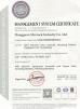 Dongguan Merrock Industry Co.,Ltd Certifications