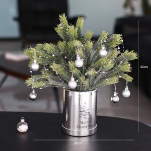 Shopping Mall Christmas Holly Berries Artificial Pine Branch Ornaments Decoration