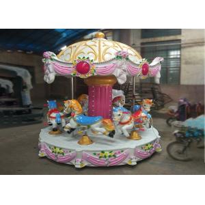China Low Height Carousel Horse Ride With Vehicle Mounted MP3 For Young Children supplier