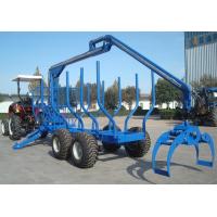 China 50hp 3t Tractor Log Trailer With Crane Farm Tractor Attachments on sale