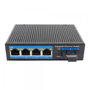 China IP40 4 Port Din Rail Gigabit Ethernet Fiber Media Converter supplier