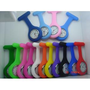 Colorful Silicone Rubber Nurse Watches Doctor Medical Wristwatch Accept Pantone Color Custom , 15 Colors In Stock