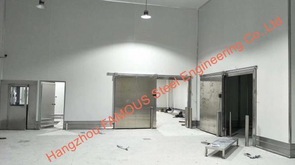 Steel building walk in cooler & freezer cold room fishing equipment chiller for