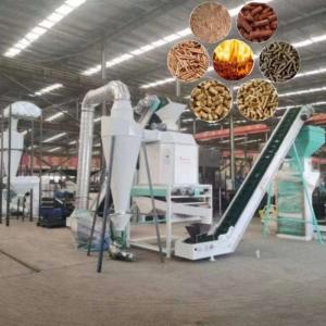 0.5 - 10 TPH Capacity Wood Pellet Production Line 6mm-12mm Biomass Production Line