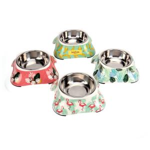  				Pet Bowl Stainless Steel Cat Dog Puppy Food Feeder Bowls 	        