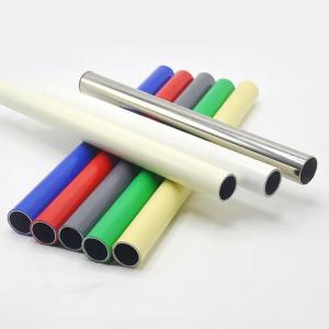 China 28MM Ivory Pipe PE/ABS Coated Steel Pipe Cold Rolled Galvanized Security Steel Pipes supplier