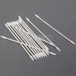 China Customization Electronic Lint Free Buds Paper Handle Cleanroom Pointed Cotton Long Cleaning Swab supplier