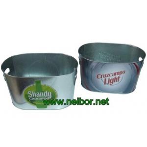 galvanized tin oval shape champagne bucket ice bucket beer bucket beer cooler oval tub