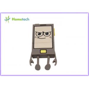 Cute Robot Genuine Cartoon USB Flash Drive / Memory Stick Thumb Drive