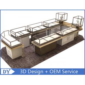 Custom Shopping Mall Jewelry Display Counter / Shop Display Cabinets