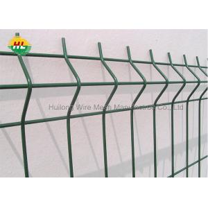 Powder Coated Welded Mesh Fence Curved 3D V Bend For Garden