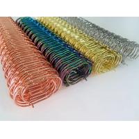 China Pitch 4:1 Gold Plated Coating 2.0MM Thick Spiral Binding Coil Used For Notebook on sale