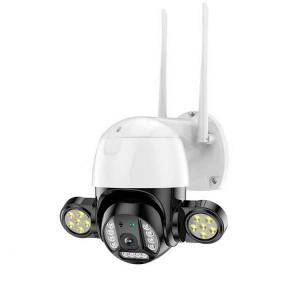 China 3MP Outdoor Floodlight Security Camera , IP66 Night Vision Waterproof Camera supplier