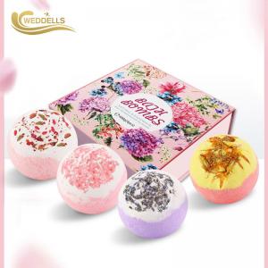 3.5 OZ Plant Dried Flowers Bath Bomb Gift Sets For Woman