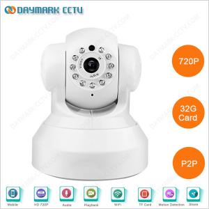 Plug and Play 720p two way audio night vision p2p ip camera wireless