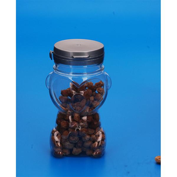 Reusable Clear Plastic Jars Special Shape With Customized Color Cover