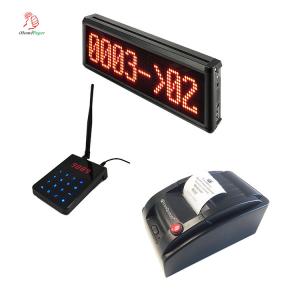 Newest wireless clinic queue management system ticket printer with number display