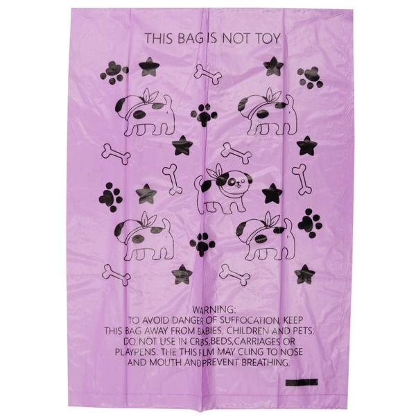 100% Biodegradable eco friendly printed  poo bag with dispenser custom  dog poo bag