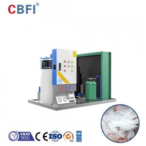 China Quick White Flake Ice Machine With One Button Start / PLC Control supplier