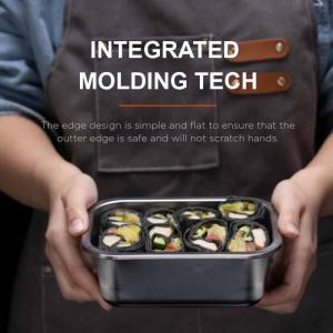 China Stainless Steel Food Storage Containers with BPA-Free PP Lids wholesale