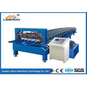 China New YX35-125-750 color steel tile roll forming machine PLC controlled roof sheet roll forming machine supplier