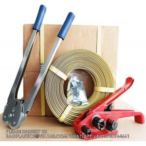 Pallet Strapping Kit, Banding Strapping Kit Tensioning Tool Sealer, 4000" Length Poly Strapping, Banding Tool