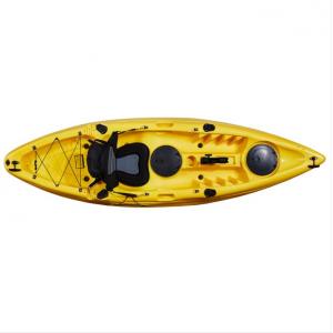 China Wholesale Kayak Single Seat Kayak One Person 9FT Fishing Sit On Top Canoe LLDPE Plastic Kayak For Sale supplier