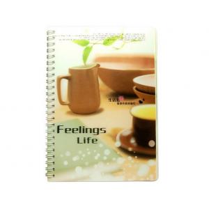 buy A5 Spiral Lenticular Cover Notebook plastic pp pet 3d lenticular notebooks sale and export Netherlands