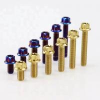 China Titanium Hex Flange Taper Cap Bolts Racing Tuning For Automobile Motorcycle on sale