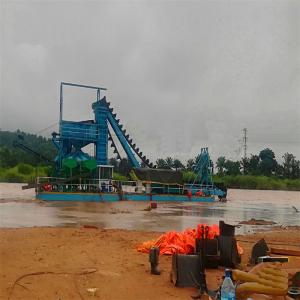 China 86-100PCS Chain Bucket River Screening Machine for Mining/Gold Recovery/Diamond Equipment wholesale