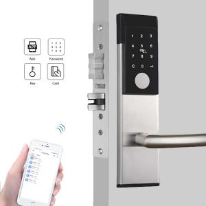 China 45mm Thickness Keyless Digital Door Lock DC6V AA Alkaline For Home Hotel supplier