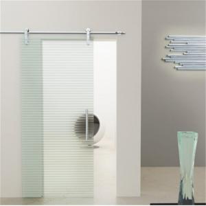 China Customized Tempered Glass Door 12mm Thickness With Stainless Steel Handle supplier