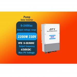 China 2.2kw MPPT VFD Solar Pump Inverter For Single Phase supplier