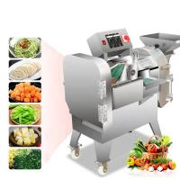 China Silver Stainless Steel Cutting Machine Multi Functional In Green Onion Vegetable Potato Fruit on sale