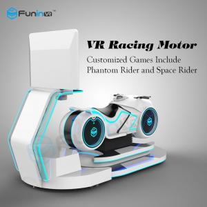 China VR Car Driving 9d Cinema Motorcycle Vr Simulator , Racing Game Machine wholesale
