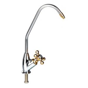 Single Handle Brass Gooseneck Kitchen Faucet / Long Neck Kitchen Faucet For Ro System