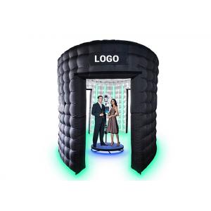 OEM Silver Photo Booth Enclosure Inflatable Picture Booth For Openings Market Activities