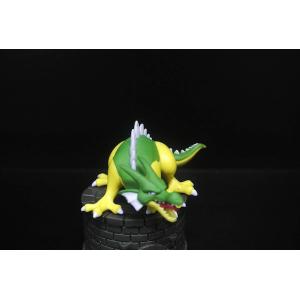 Green Yellow Color Japanese Anime Figures Dragon Shape With A Base