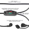 NEMA 5-15P para el cable de extensión de salida doble con interruptor de encendido y apagado