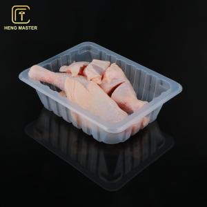 China Supermarket Rectangle Roast Chicken Pork Meat Packaging Tray PP Disposable supplier