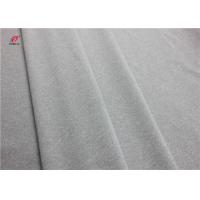 China Melange Single Jersey 90 Polyester 10 Spandex Fabric , Grey Swimsuit Fabric on sale
